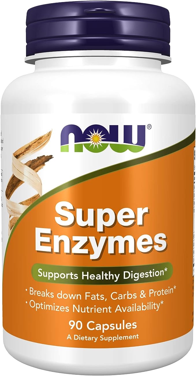 Super Enzymes (90 cápsulas) - Now Foods